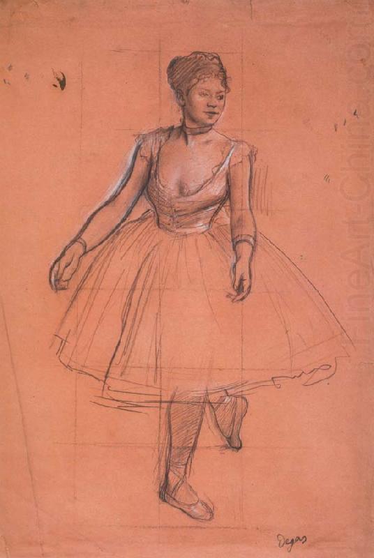 A Ballet dancer in position Facing three, Edgar Degas